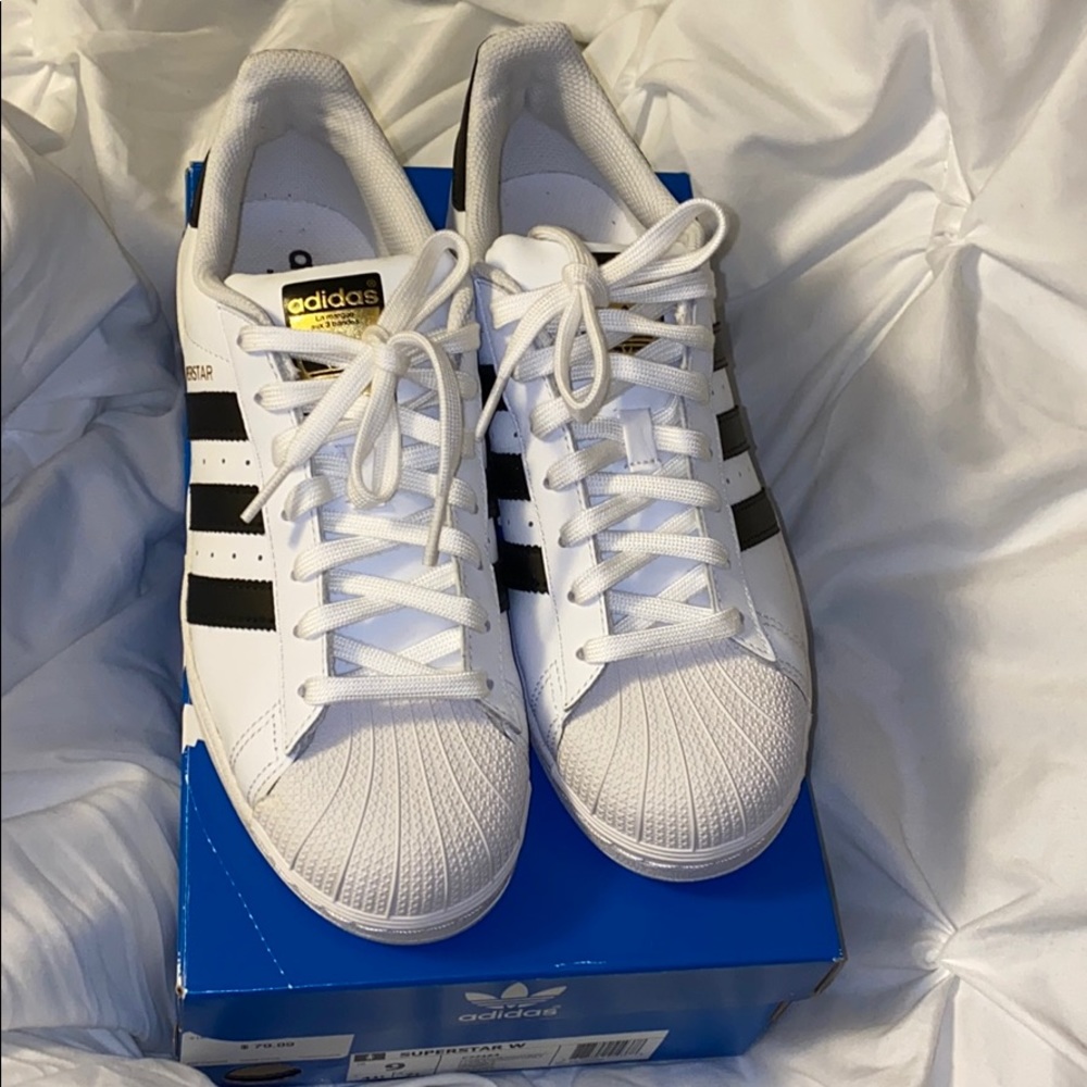 Adidas Women’s Superstar White Shoes #Adidas